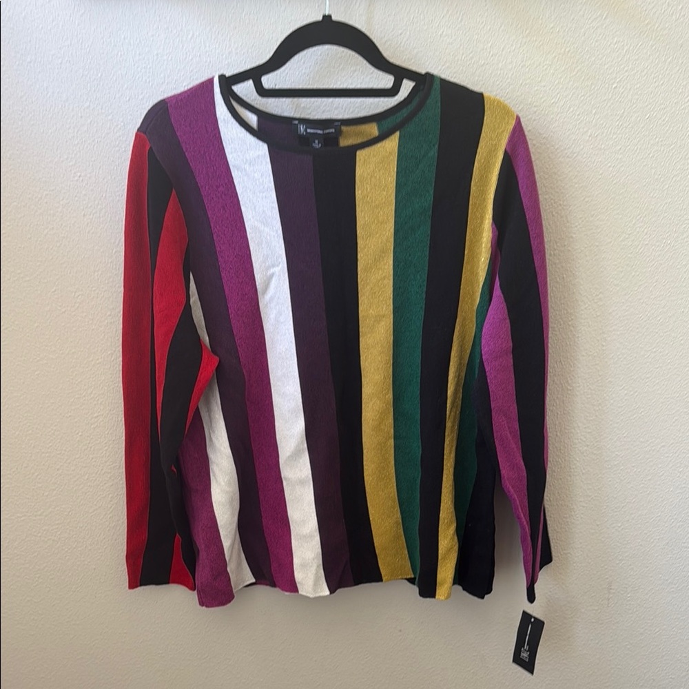 INC International Concepts Multicolor Striped Top